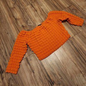 Boohoo Puff Crop Top